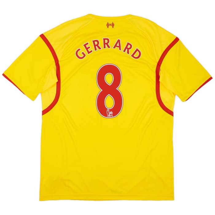2014-15 Liverpool Away Shirt Gerrard #8 - 8/10 - (XL)