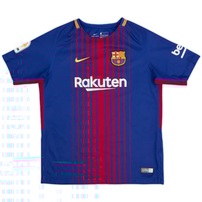 2018-19 Barcelona Home Shirt - 8/10 - (L.Boys)