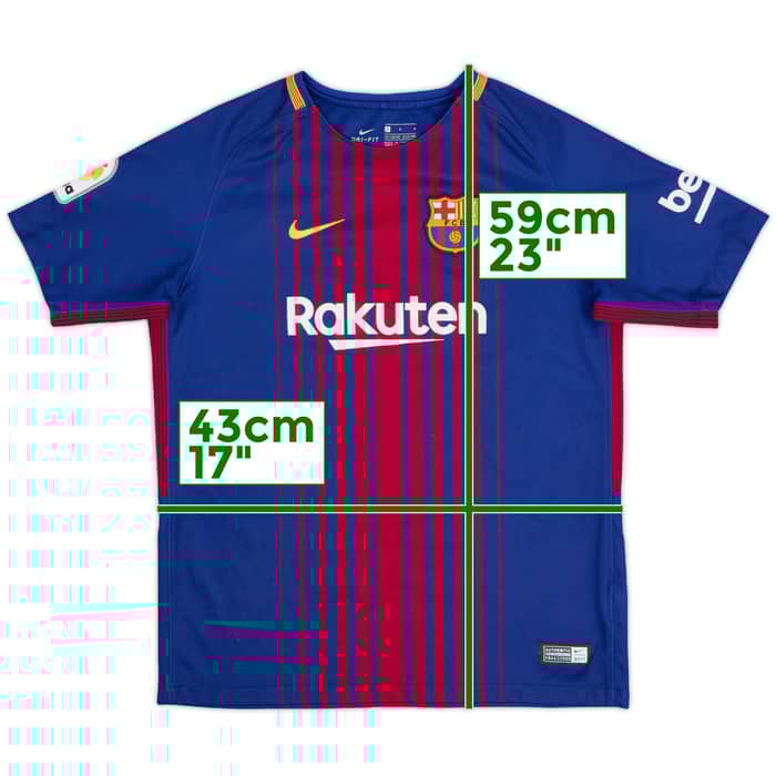 2018-19 Barcelona Home Shirt - 8/10 - (L.Boys)