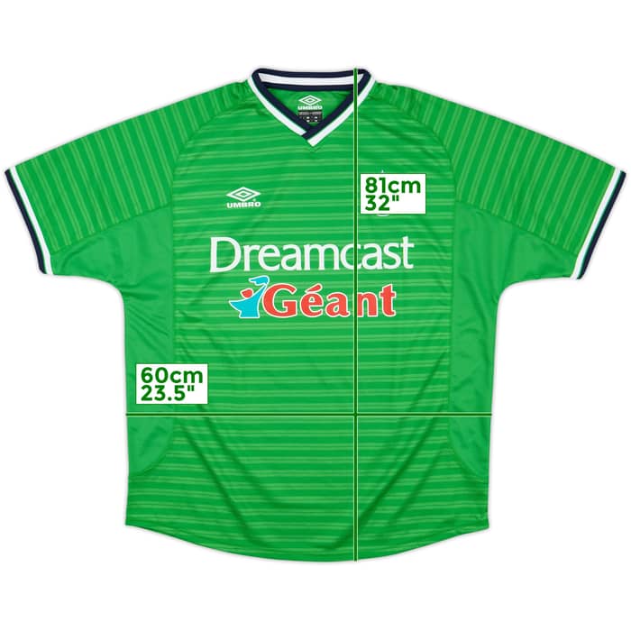 2000-01 Saint Etienne Home Shirt - 8/10 - (XL)