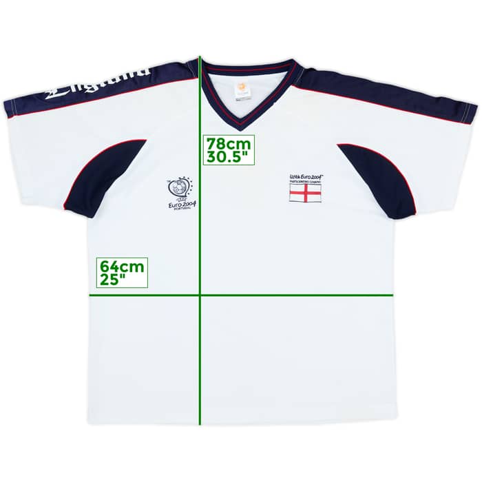 2004 England 'Euro 2004' Training/Leisure Shirt - 7/10 - (XXL)