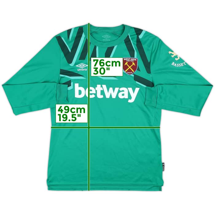 2019-20 West Ham GK Shirt - 9/10 - (M)