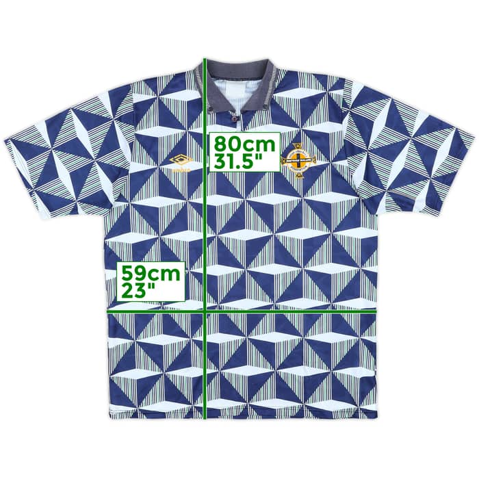 1990-92 Northern Ireland Away Shirt - 7/10 - (L)