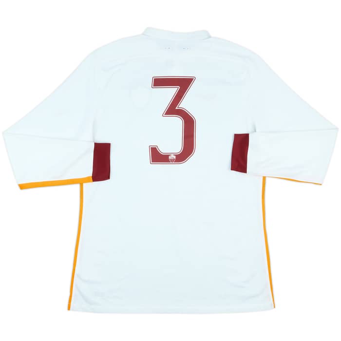 2015-16 Roma Player Issue Away L/S Shirt #3