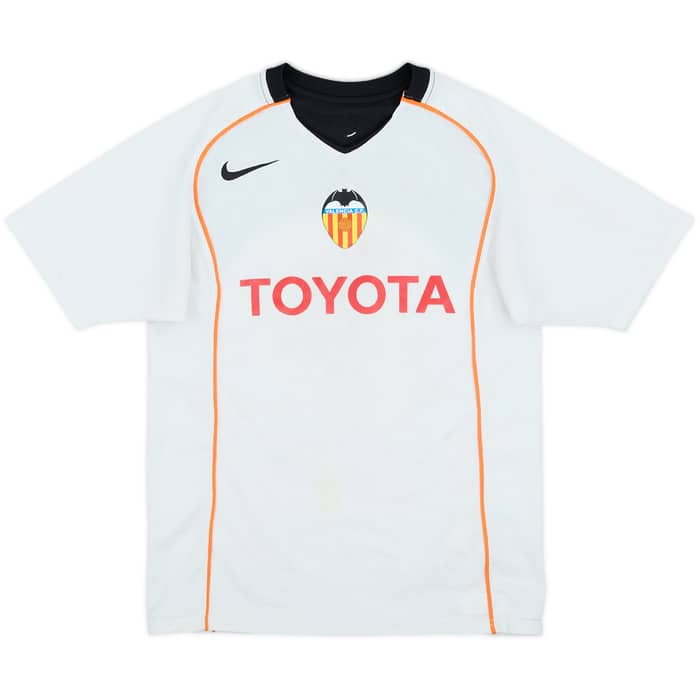 2004-05 Valencia Home Shirt - 5/10 - (L.Boys)