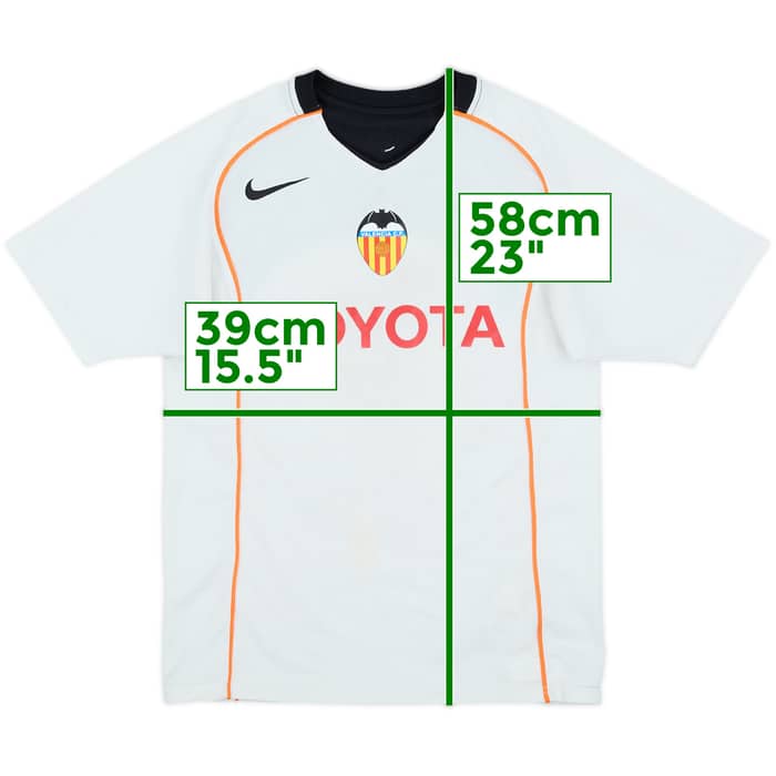 2004-05 Valencia Home Shirt - 5/10 - (L.Boys)