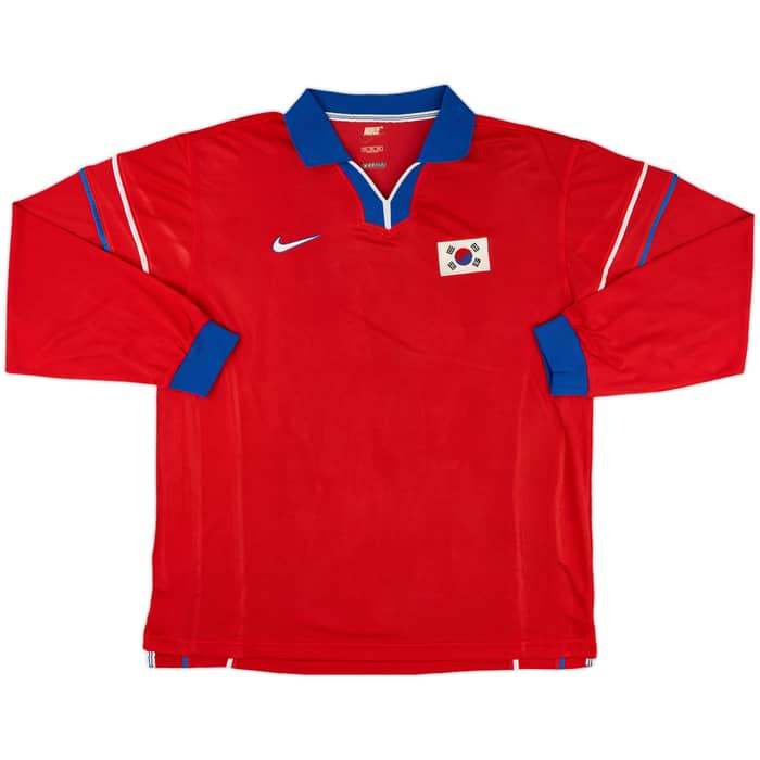 1998-01 South Korea Player Issue Home L/S Shirt - 8/10 - (XXL)