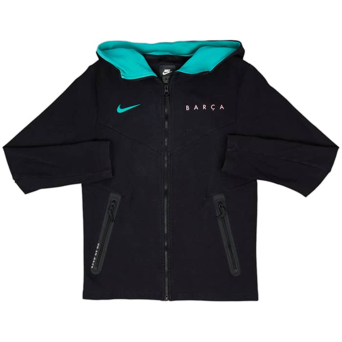 2020-21 Barcelona Nike Hooded Tracksuit - 8/10 - (S)