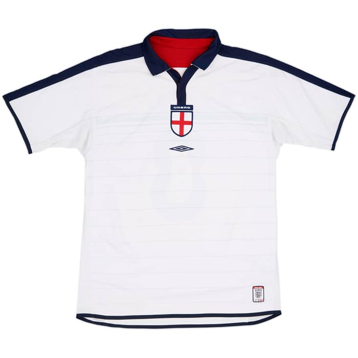 2003-05 England Home Shirt Scholes #8 - 7/10 - (M)