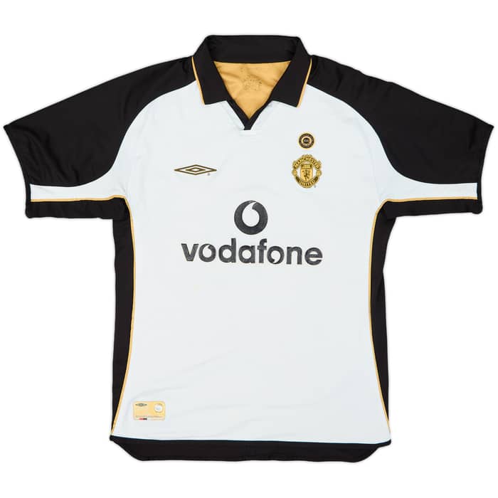 2001-02 Manchester United Centenary Away/Third Shirt & Shorts Beckham #7 - 6/10 - (M)