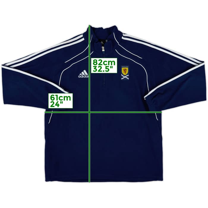 2010-11 Scotland adidas 1/4 Zip Fleece Top - 8/10 - (L)