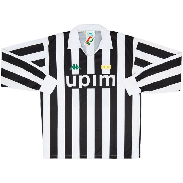 1991-92 Juventus Basic Home L/S Shirt & Shorts (L)