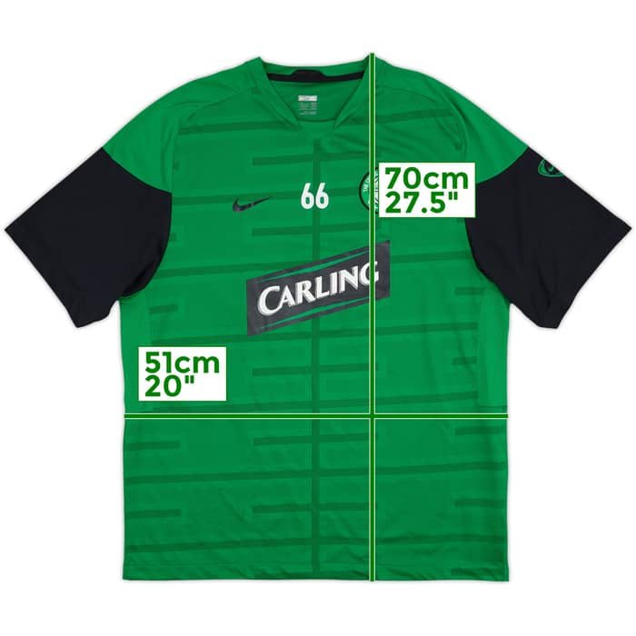 2007-08 Celtic Nike Player Issue Training Shirt #66 - 6/10 - (XL)