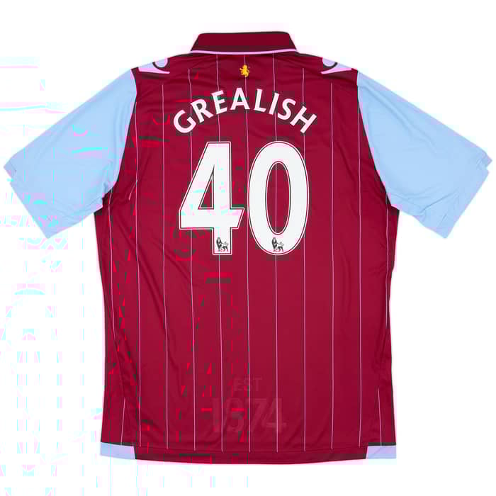 2014-15 Aston Villa Home Shirt Grealish #40 - 10/10 - (XXL)