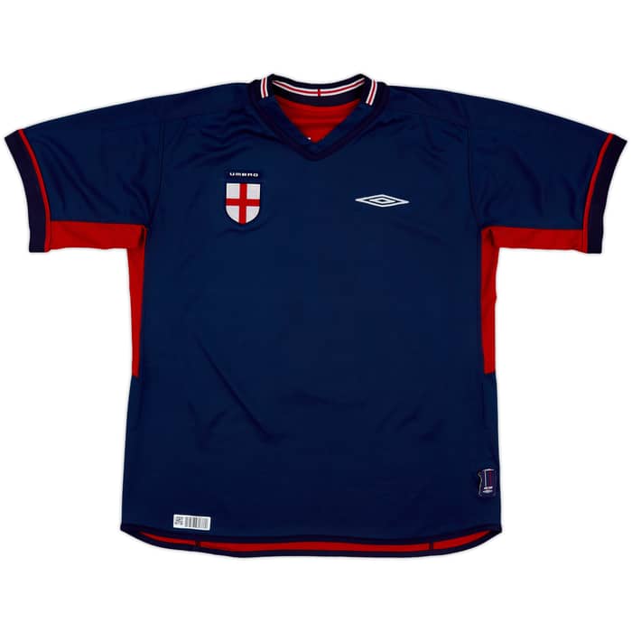 2002-04 England Away Shirt Beckham #7 - 5/10 - (L)