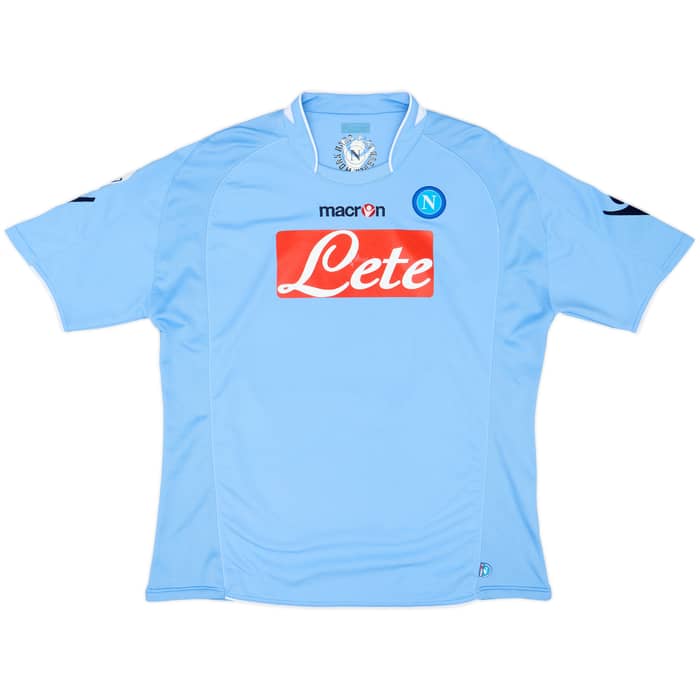 2009-10 Napoli Home Shirt Lavezzi #7 - 7/10 - (XL)