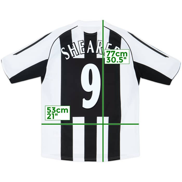 2005-07 Newcastle Home Shirt Shearer #9 - 9/10 - (M)