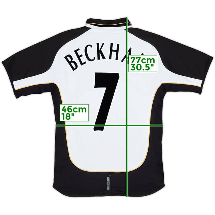 2001-02 Manchester United Centenary Away/Third Shirt Beckham #7 - 8/10 - (S)