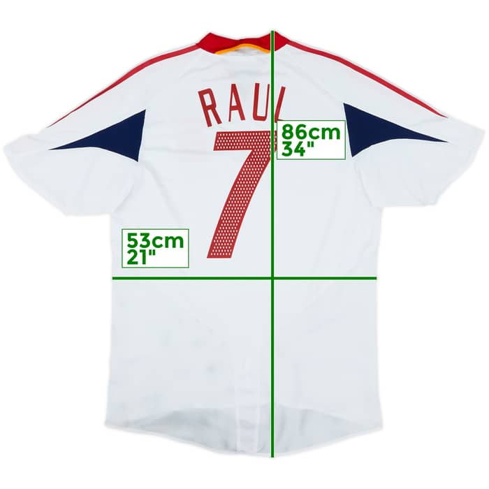 2004-06 Spain Away Shirt Raul #7 - 8/10 - (L)
