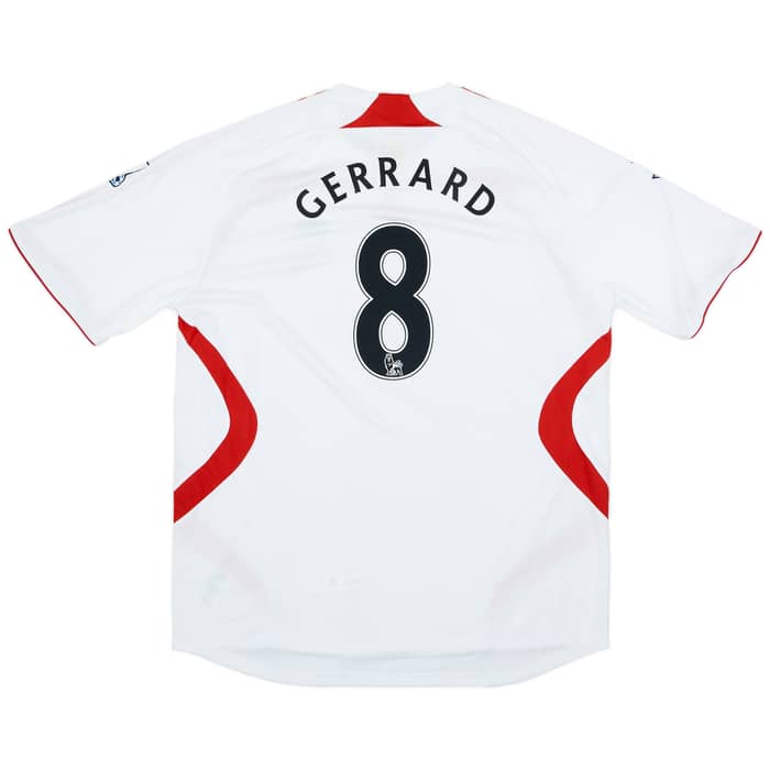 2007-08 Liverpool Away Shirt Gerrard #8 (XXL)