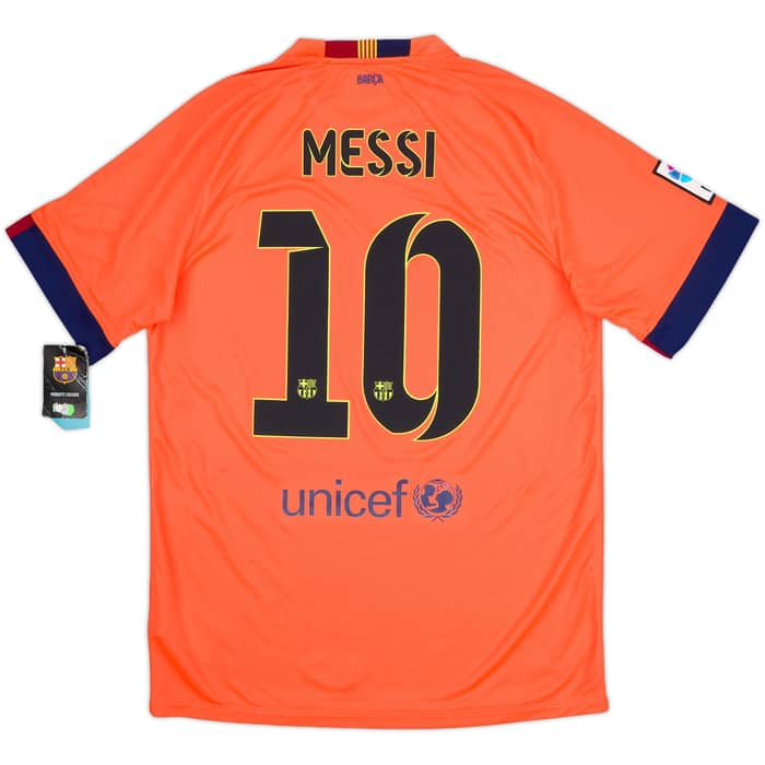 2014-15 Barcelona Away Shirt Messi #10 (M)