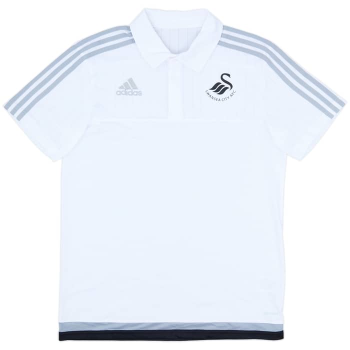 2015-16 Swansea adidas Polo Shirt - 9/10 - (M)