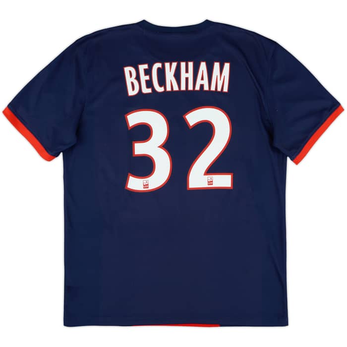 2013-14 Paris Saint-Germain Home Shirt Beckham #32 - 9/10 - (L)