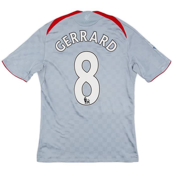2008-09 Liverpool Away Shirt Gerrard #8 - 8/10 - (S)