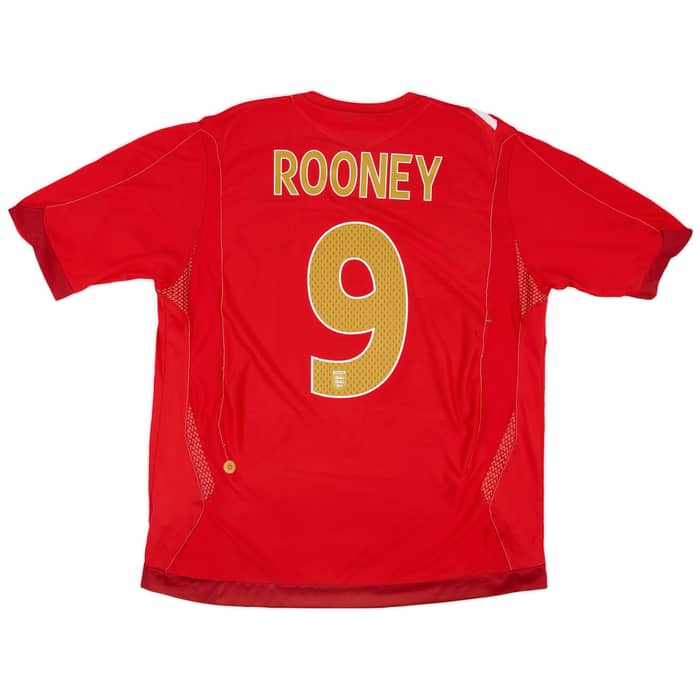 2006-08 England Away Shirt Rooney #9 - 6/10 - (XL)