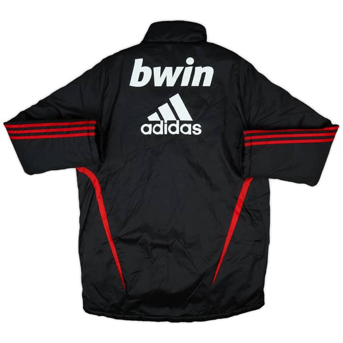 2009-10 AC Milan adidas Padded Bench Coat - 9/10 - (L)