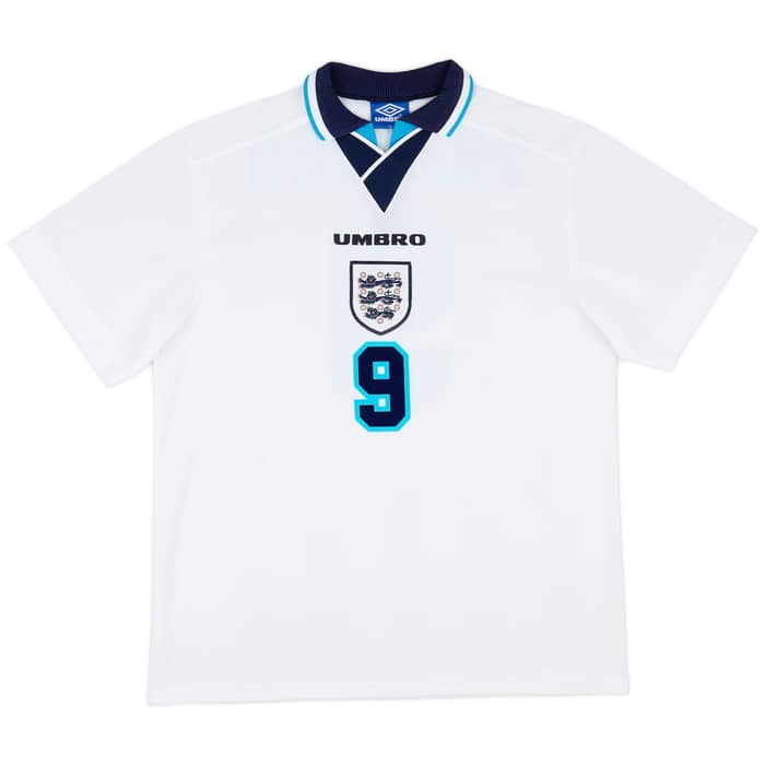 1995-97 England Home Shirt Shearer #9 - 7/10 - (XL)