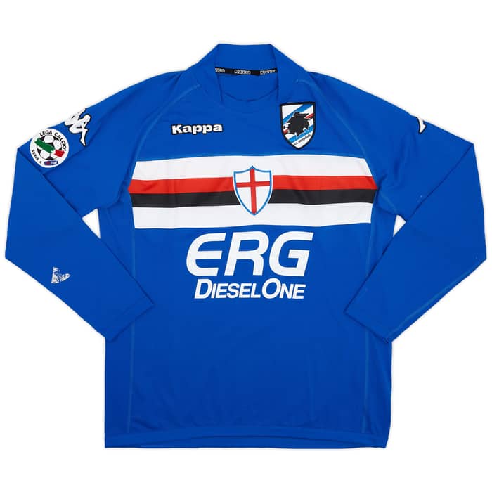 2005-06 Sampdoria Match Issue Home Shirt Dalla Bona #8