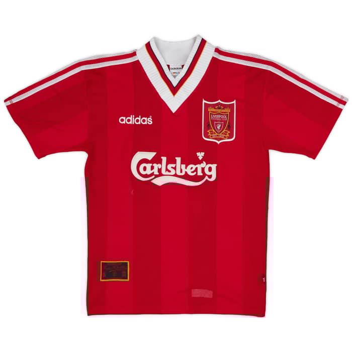 1995-96 Liverpool Home Shirt Rush #9 - 8/10 - (S)