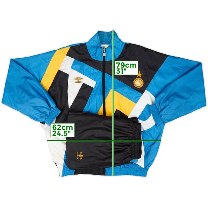 1991-92 Inter Milan Umbro Tracksuit - 8/10 - (XL)