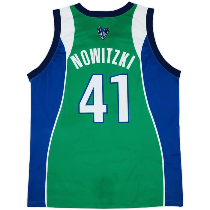 2004-09 Dallas Mavericks Nowitzki #41 Champion Alternate Jersey - 7/10 - (XXL)