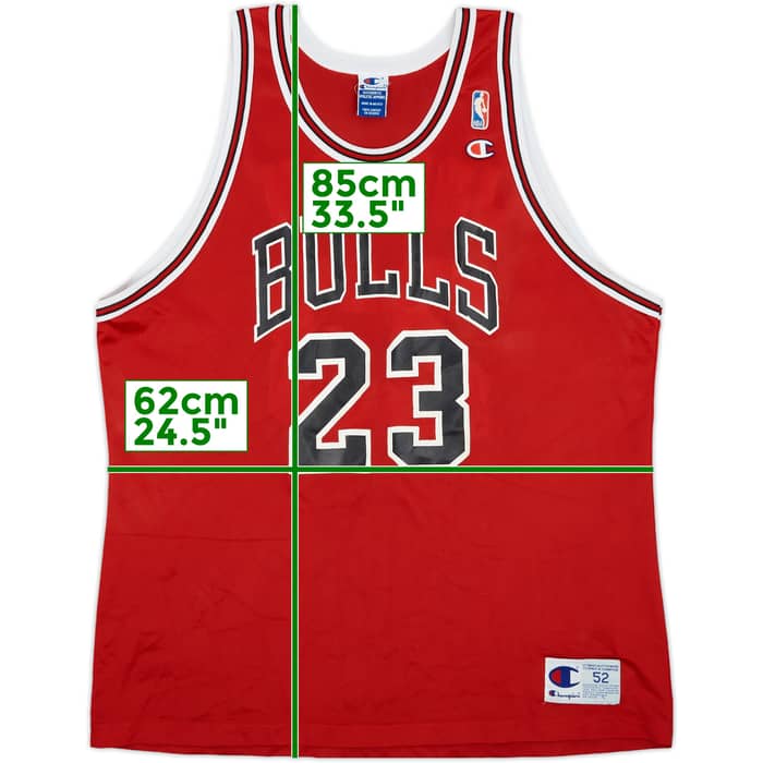 1995-98 Chicago Bulls Jordan #23 Champion Away Jersey - 6/10 - (XXL)