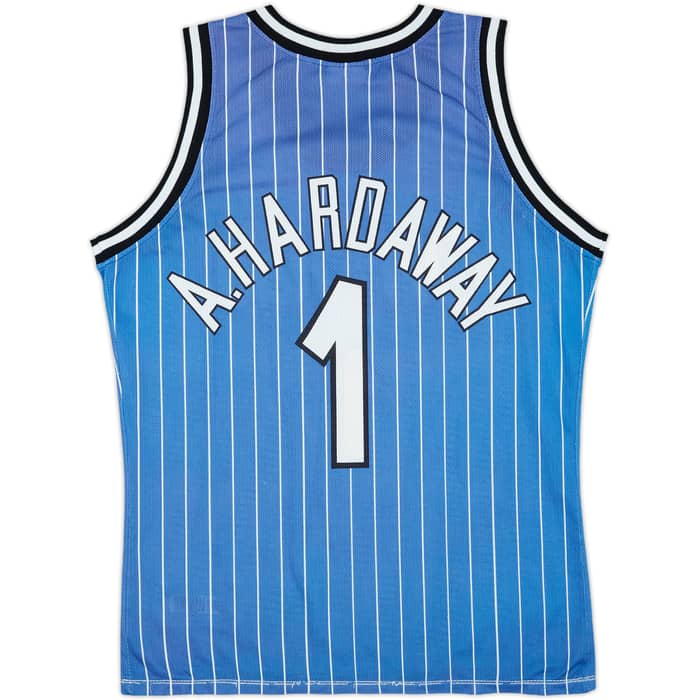 1994-98 Orlando Magic A.Hardaway #1 Champion Away Jersey - 6/10 - (M)