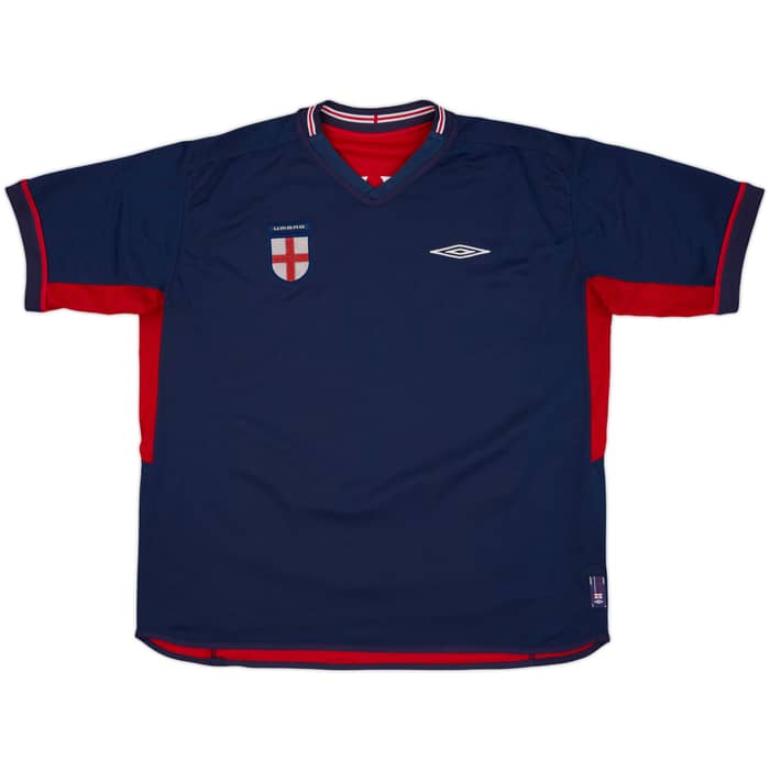 2002-04 England Away Shirt Beckham #7 - 6/10 - (XXL)