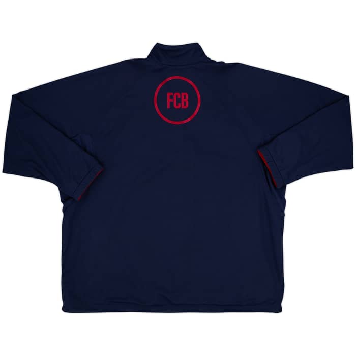 2000-01 Barcelona Nike Reversible 1/2 Zip Track Jacket - 8/10 - (3XL)