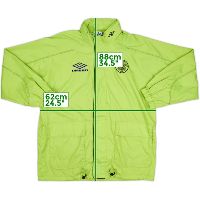 1998-99 Celtic Umbro Hooded Rain Jacket - 8/10 - (S)
