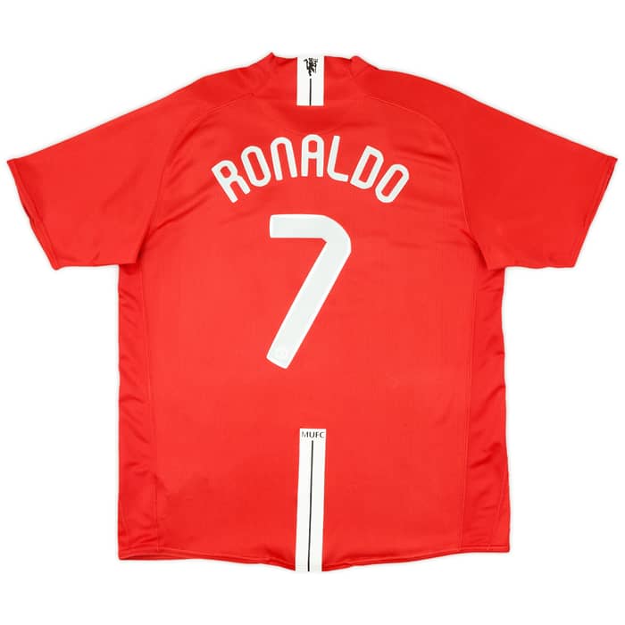 2007-09 Manchester United Home Shirt Ronaldo #7 - 7/10 - (XL)