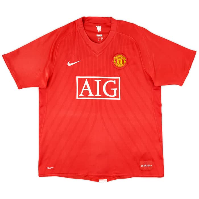 2007-09 Manchester United Home Shirt Ronaldo #7 - 7/10 - (XL)