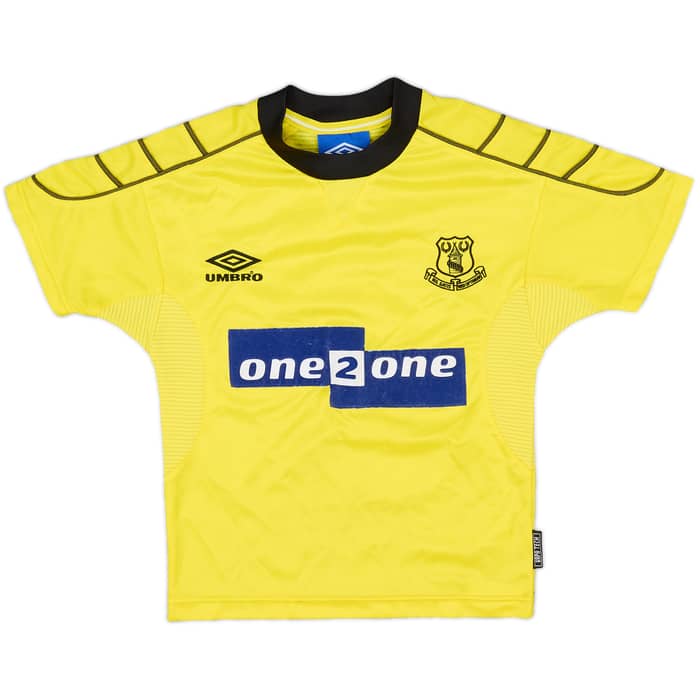 1999-00 Everton Away Full Kit Jeffers #17 - 8/10 - (5-6 Years)