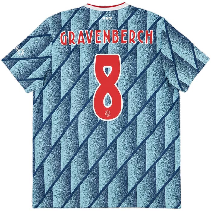 2020-21 Ajax Away Shirt Gravenberch #8 - 8/10 - (XL)