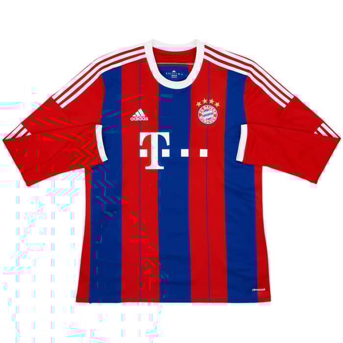 2014-15 Bayern Munich Home L/S Shirt Lewandowski #9 - 6/10 - (XL)