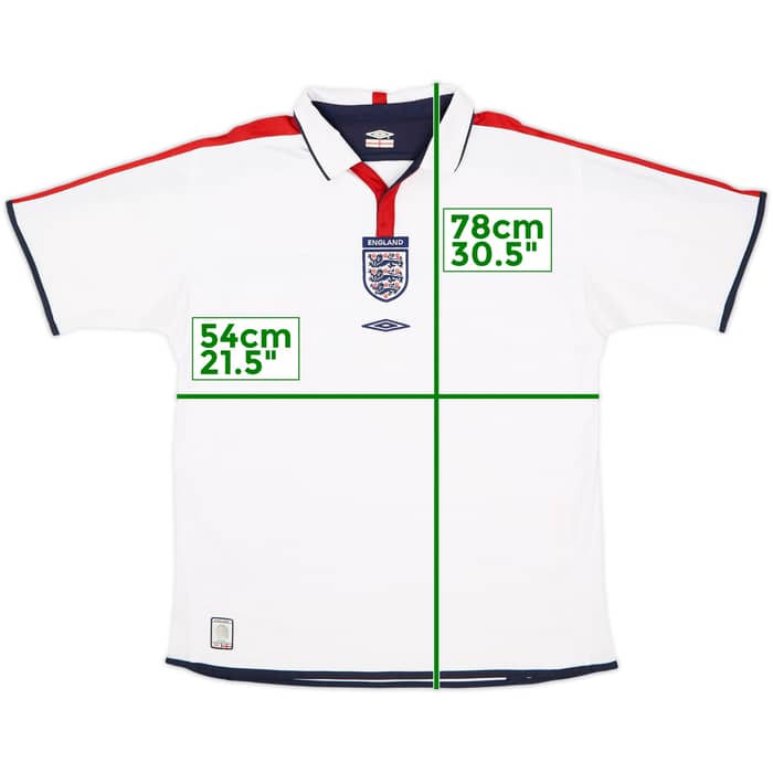 2003-05 England Home Shirt - 5/10 - (L)