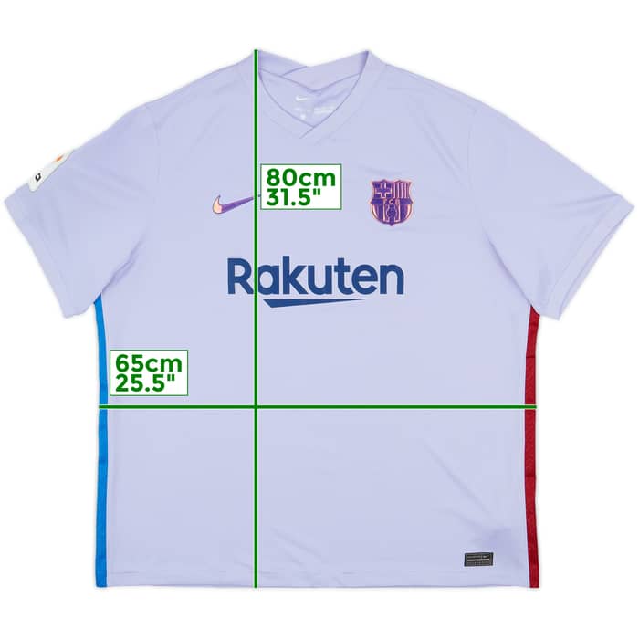 2021-22 Barcelona Away Shirt - 8/10 - (XXL)