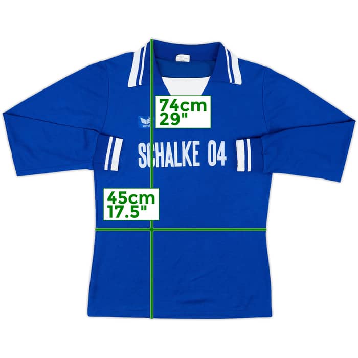 1977-78 Schalke Home L/S Shirt - 7/10 - (M)