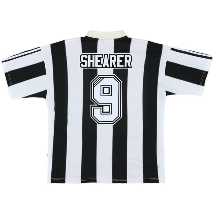 1995-97 Newcastle Home Shirt Shearer #9 - 7/10 - (L)