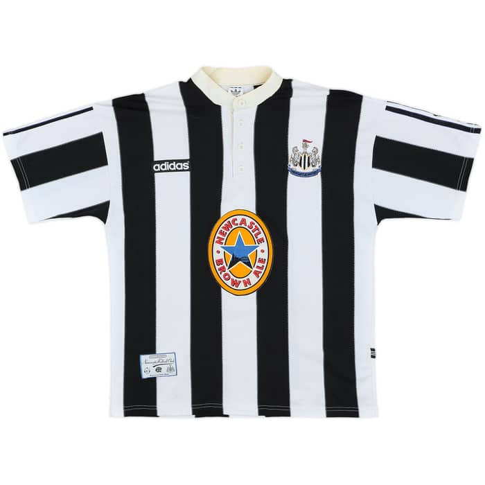 1995-97 Newcastle Home Shirt Shearer #9 - 7/10 - (L)